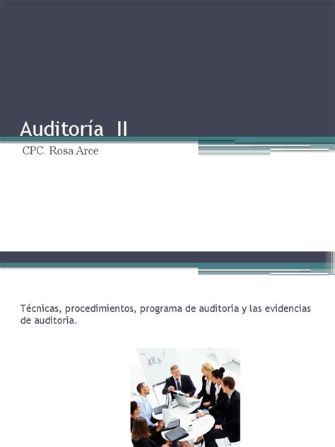 Pdf Normas Y Técnicas De Auditoría Dokumentips