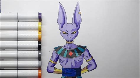 Cómo dibujar a Bills el dios de la destrucción How to draw Beerus