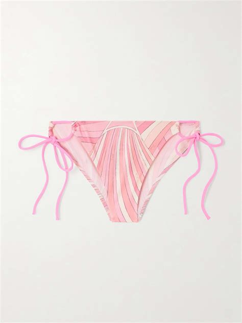 Pucci Printed Bikini Briefs Net A Porter