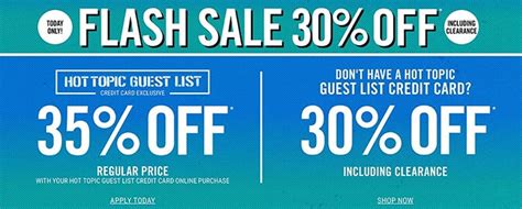 30 Off Hot Topic Flash Sale GeekAlerts