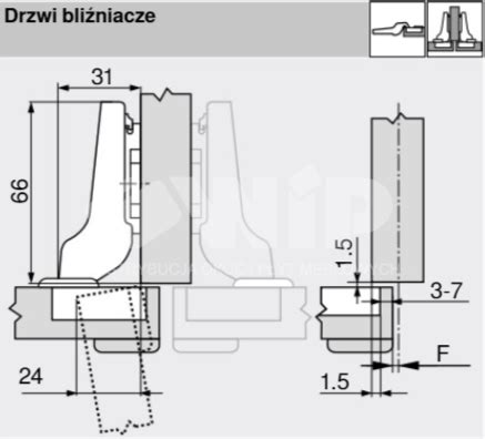 Zawias Clip Top Blumotion Do Drzwi Profilowanych Blum B Ze