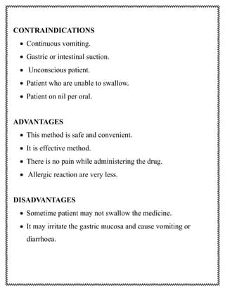 ORAL MEDICATION Pdf