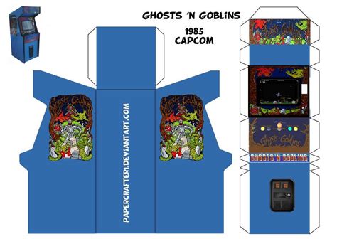 Ghosts N Goblins Papercraft Arcade Template By Papercrafter On