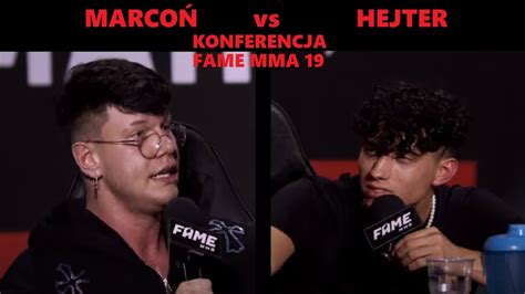 Natan Marco Vs Hejter Fame Konferencja Youtube