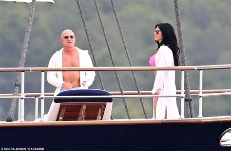 Jeff Bezos Goes Topless With Bikini Clad Girlfriend Lauren Sanchez On Yacht Off Spain