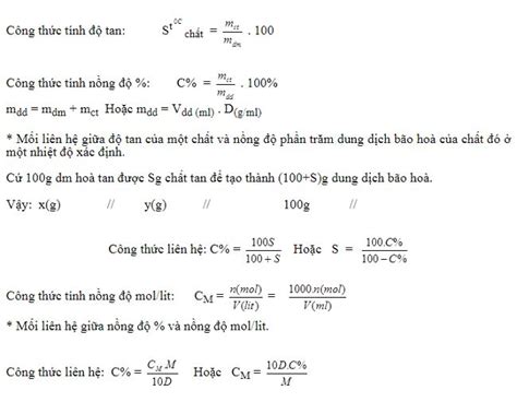 [2021]công Thức Tính C Nồng độ Phần Trăm Theo Khối Lượng Và Thể Tích