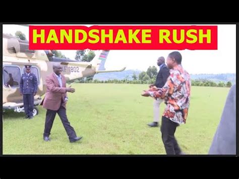 Respect Speaker Wetangula Runs To Welcome Shake Dp Gachagua Hands