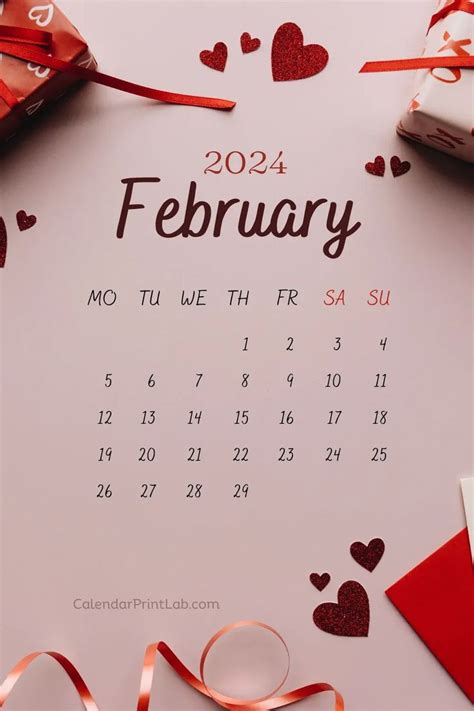 February 2024 Calendar Wallpapers Top Free February 2024 Calendar