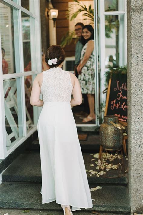 Simple White Dress For Civil Wedding Philippines