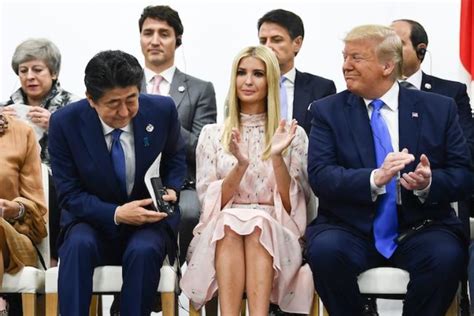 Ivanka Wows In Beautiful Peach Floral Dress In Osaka | The Daily Caller