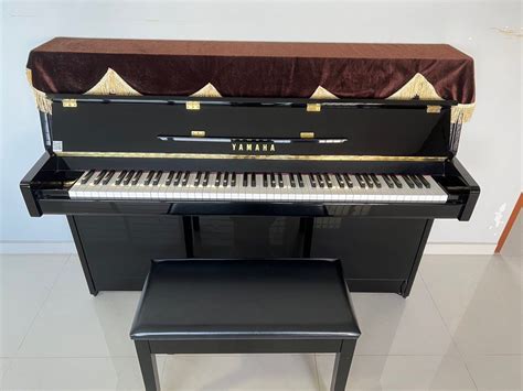 Yamaha Ju Polished Ebony Upright Piano Hobbies Toys Music