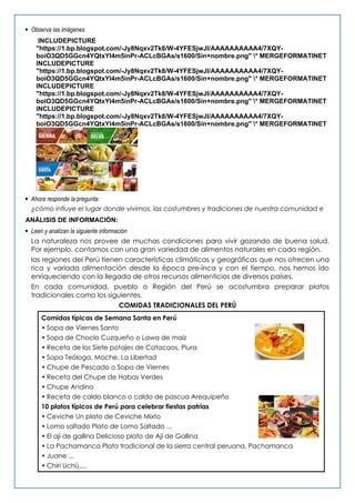 Ps Sesion Costumbres Doc Personal Social Pdf