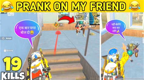 Prank On My Friend🔥 Very Funny Moments Pubg Mobile Lite Pubg Lite