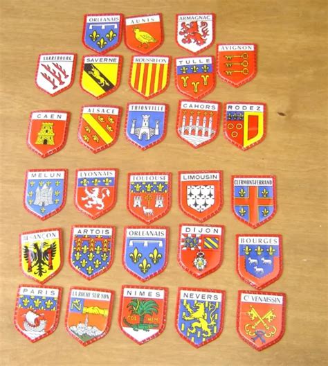 LOT DE 28 blasons anciens écussons armoiries Régilait Finas EUR 10 00