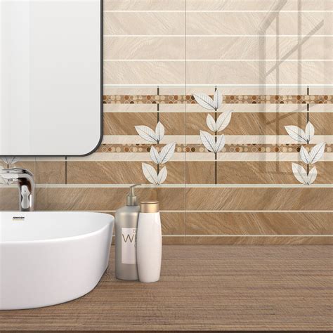 Glossy Ceramic Bathroom Tiles Size 1x1 Feet 300x300 Mm At Rs 25