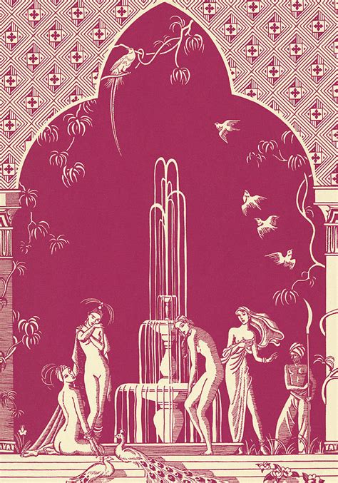 Naked Woman At A Fountain Drawing By CSA Images Pixels