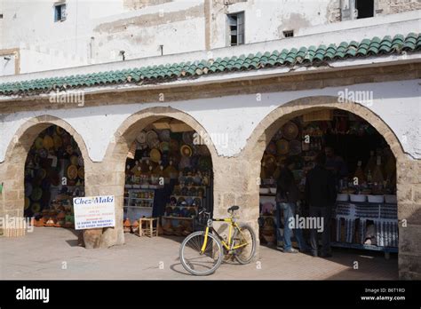 Essaouira Morocco Shops Around Small Square In Medina In 18th Century