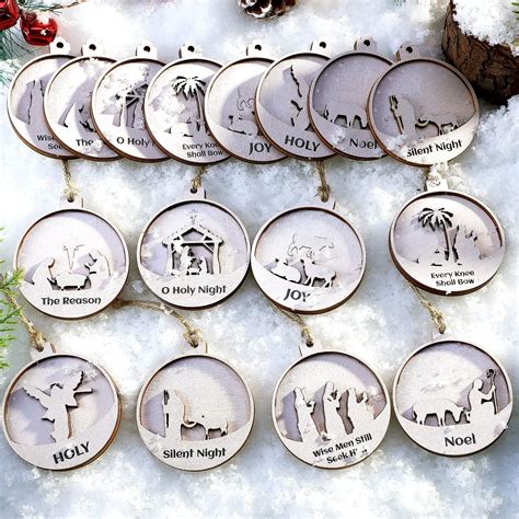 Amazon Bucherry 24 Pcs Names Of Jesus Christ Christmas 3 5 In