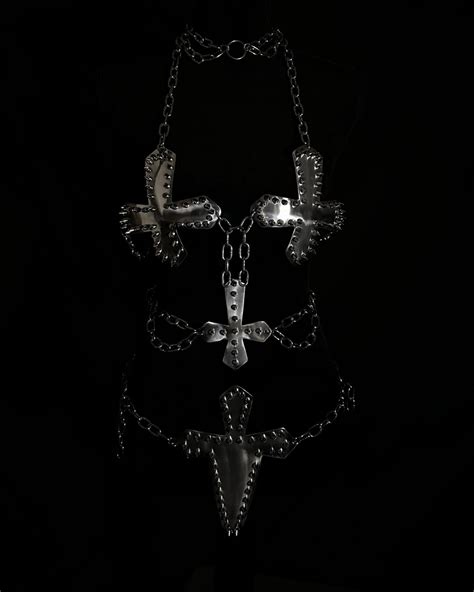 Crux Inverted Spiked Armor Bikini Full Set Chains Of Metal
