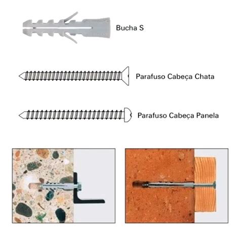 Bucha 6mm Aba Anel S6 Pacote 1000 Peças MercadoLivre