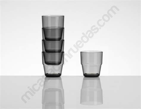 Vasos Apilables Ahumados Ud Micasaconruedas