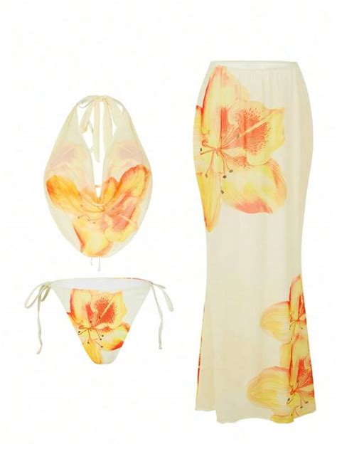 Shop Curve Plus Size Bikini Sets Swimwear Shein Usa