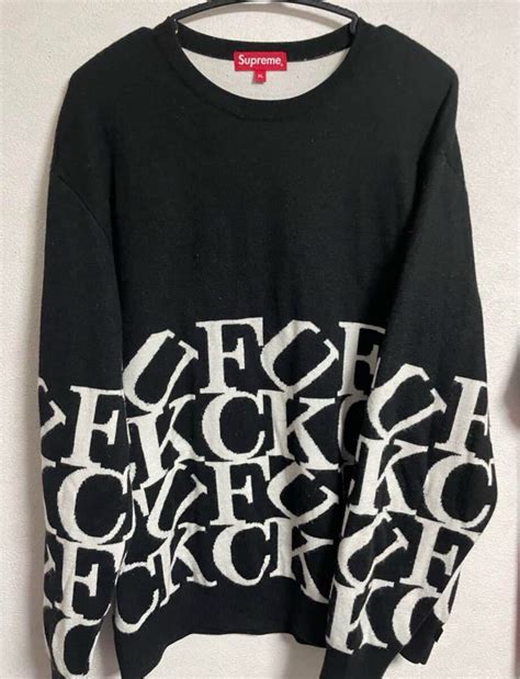 Yahoo オークション Supreme Fuck Sweater シュプリーム FW ニット