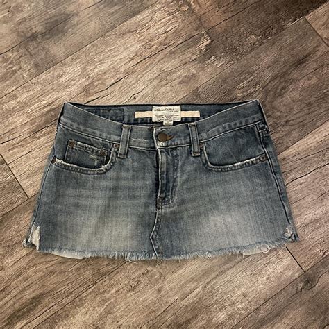 Abercrombie And Fitch Jean Mini Skirt Size Is 00 Depop