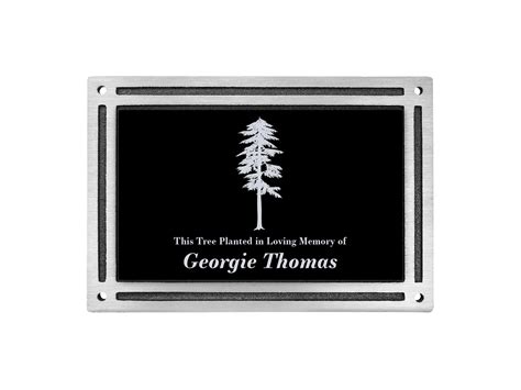 Realistic Tree Memorial Plaque - Gem Awards