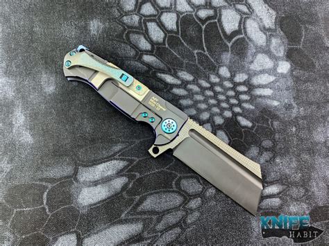 Adv Tactical Mini Cleaver Kevlar S35vn Blade Holographic Custom Knife Knife Habit