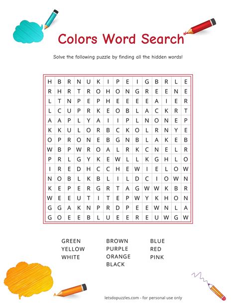 Free Printable Color Chart Printable Word Searches The Best Porn Website