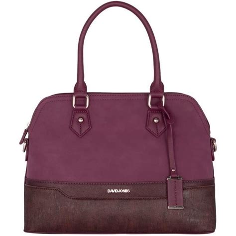 David Jones Sac à Main Femme Bugatti Fourre Tout Bandes Cuir