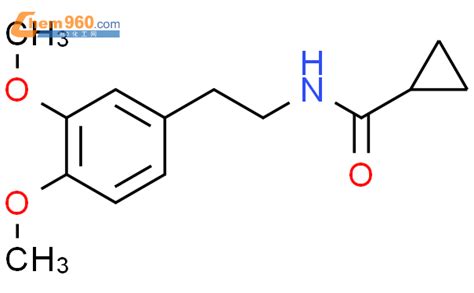 5533 73 3 N 2 3 4 dimethoxyphenyl ethyl cyclopropanecarboxamide化学式结构