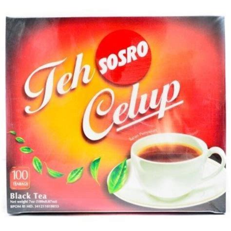 Sosro Teh Celup Black Tea Ct Gram Halal Indonesia Etsy