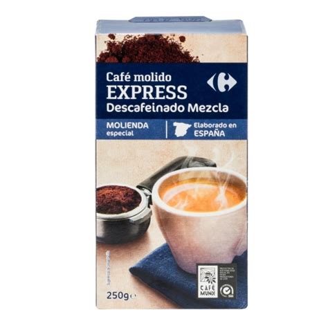 Caf Molido Mezcla Express Descafeinado Carrefour G Supermercado