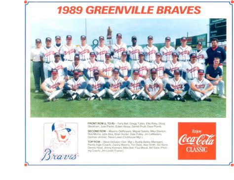 1989 GREENVILLE BRAVES 8X10 TEAM PHOTO ATLANTA BASEBALL EBay