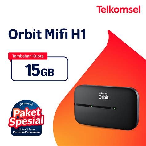 Jual Telkomsel Orbit Mifi H1 Portable Modem Wifi 4G High Speed Bonus