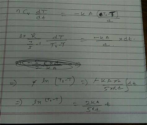 One mole of oxygen is contained in a thin walled rigid container with ...