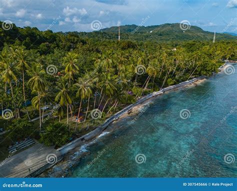 Namalatu Beach In Latuhalat Ambon Maluku Indonesia Stock Photo