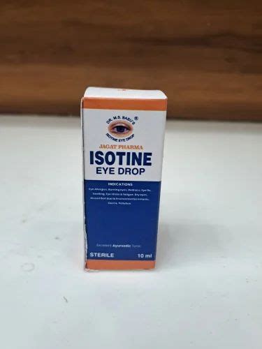 Isotine Eye Drop, 10 ml at ₹ 93/piece in Indore | ID: 2853479619197