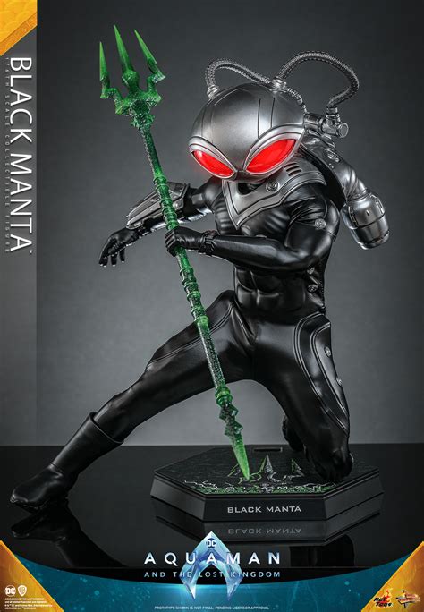 Hot Toys水行俠 失落王國黑蝠鱝Black Manta 比例收藏級人偶 未來感戰衣古老黑暗神器並存
