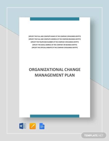 Free 13 Sample Change Management Plan Templates In Pdf Ms Word