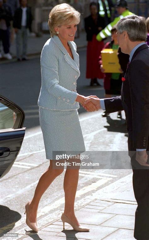 Diana Princess Of Wales Arriving At The British Lung Foundation In