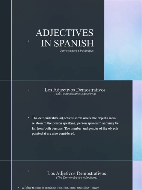 Adjectives in Spanish Final | PDF | Grammatical Gender | Morphology