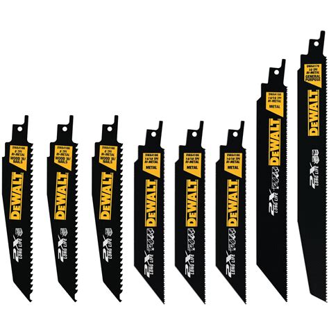 16 Piece Bi Metal Reciprocating Saw Blade Set With Telescoping Case Dw4899 Tanner