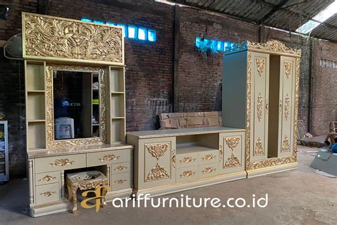 Set Lemari Pakaian Meja Rias Dan Bufet Tv Mewah Arif Furniture