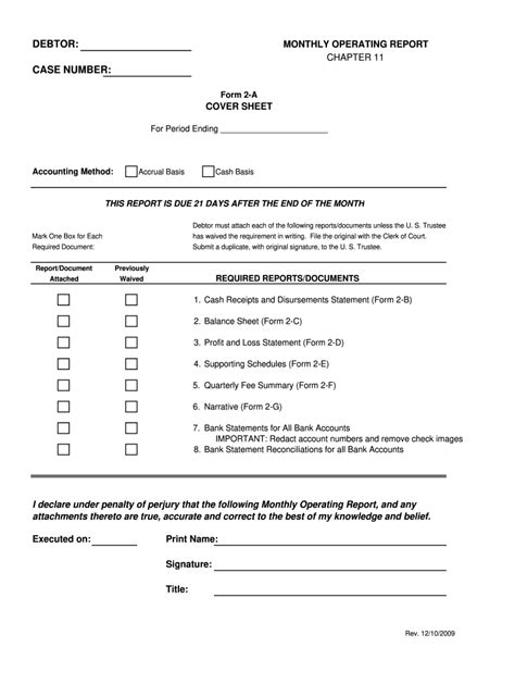 Monthly Operating Report Template Fill Out And Sign Online Dochub