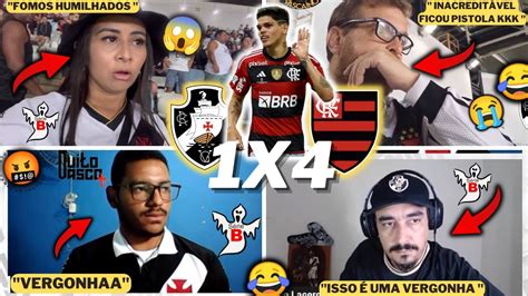 REAÇÕES VASCAINAS E CHORO AO VIVO VASCO 1X4 FLAMENGO BRASILEIRÃO