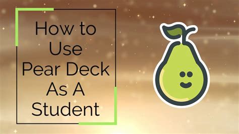 How To Use Pear Deck As A Student In Student Paced Mode YouTube