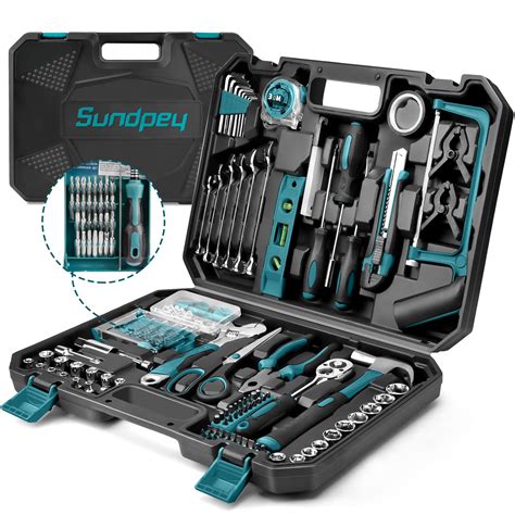 Sundpey Kit d outils à domicile 257 pièces Outils de réparation